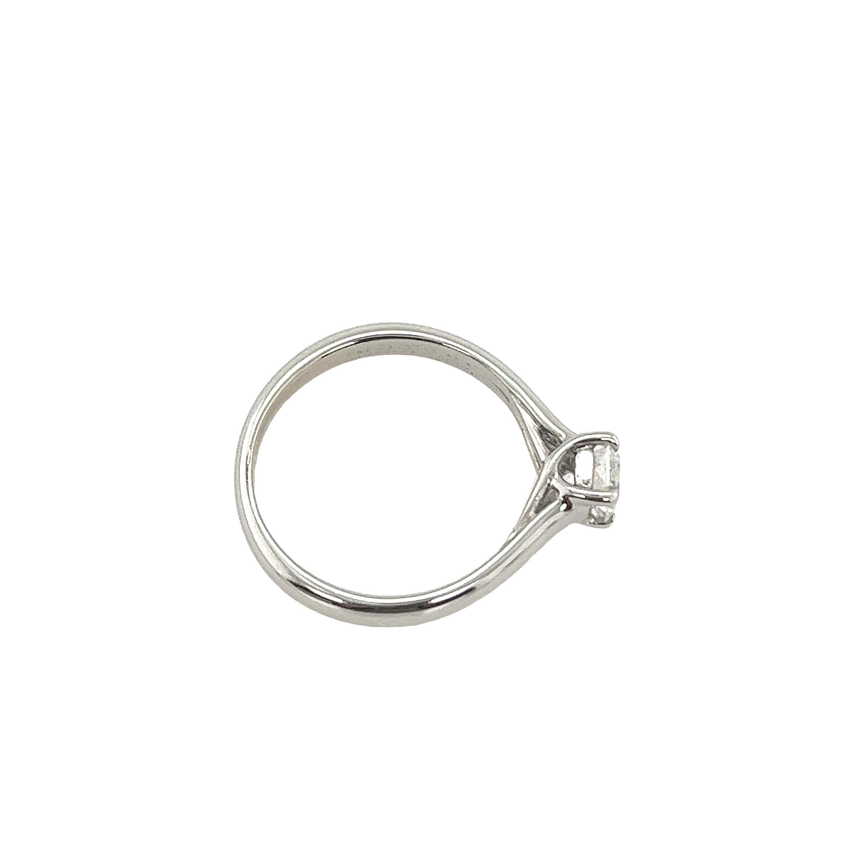 Women's or Men's Tiffany & Co. 0.38ct F/VVSI cut cornered square diamond engagement ring  For Sale