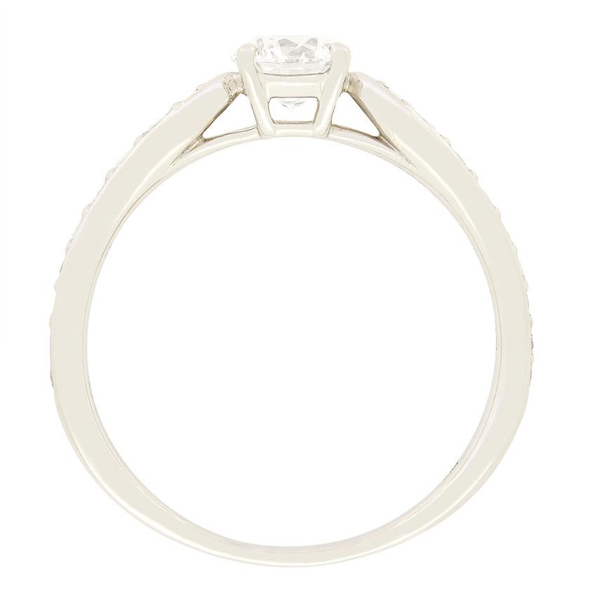 Tiffany & Co. 0.39ct Diamond ‘Harmony’ Solitaire Ring In Good Condition For Sale In London, GB
