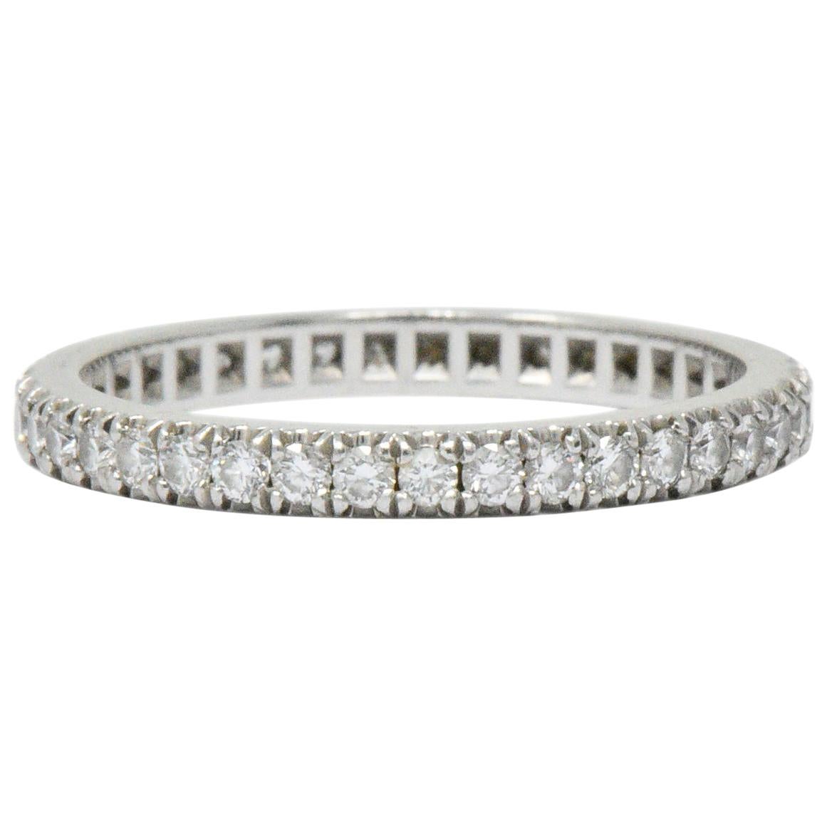 Tiffany & Co. 0.40 Carat Diamond Platinum Eternity Band Ring