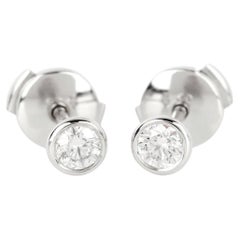 Tiffany & Co. 0.40ct Brilliant Cut Diamond by the Yard Platinum Stud Earrings