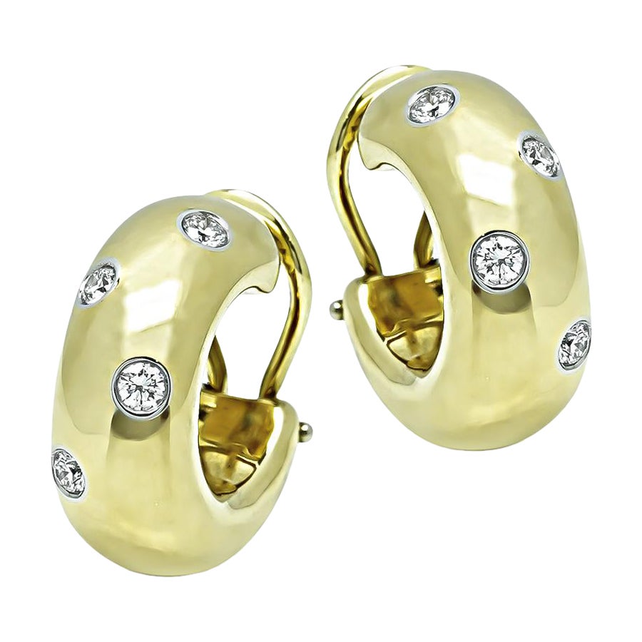 Tiffany & Co. Orecchini Etoile in oro con diamanti da 0,40 ct.