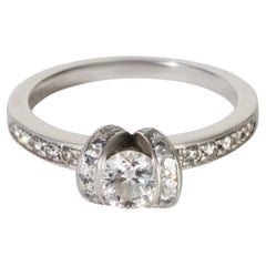 Tiffany & Co. 0.42 ct Round Brilliant Diamond Ribbon Engagement Ring