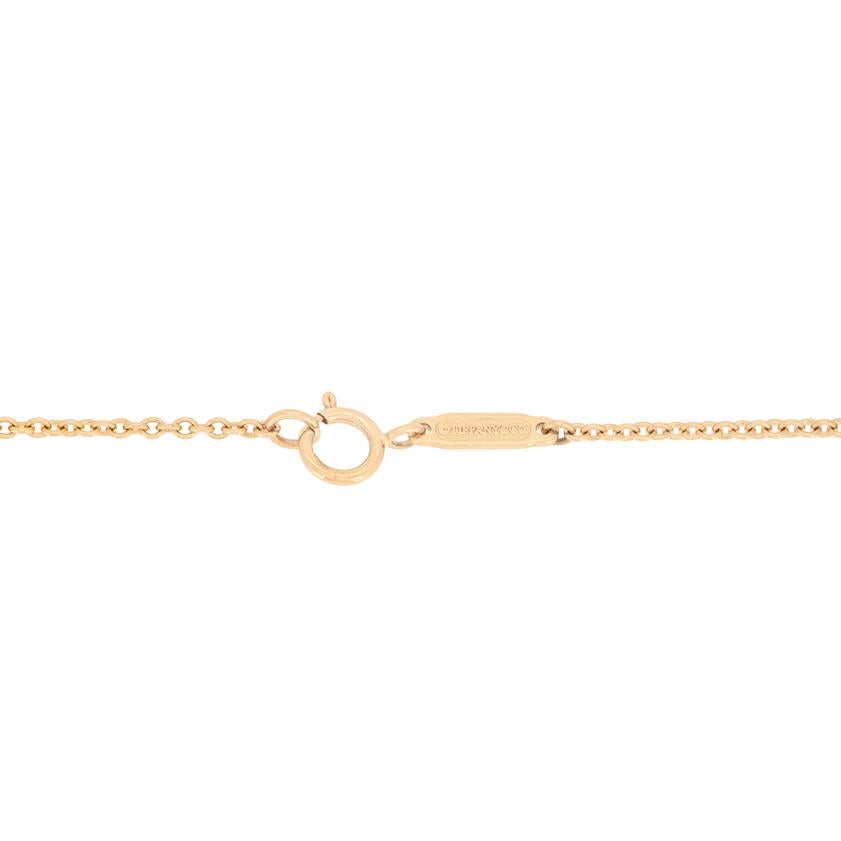 Brilliant Cut Tiffany & Co. 0.44ct Diamond Victoria Key Pendant