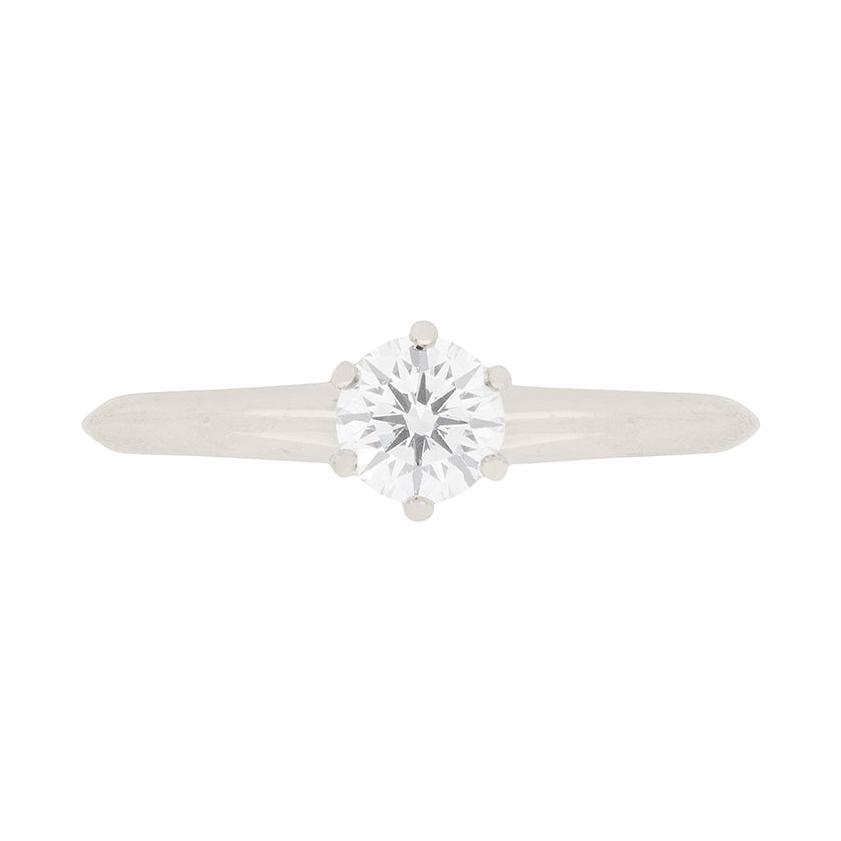 Solitär-Ring mit 0,45 Karat Diamant von Tiffany & Co im Angebot