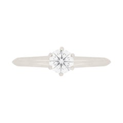 Tiffany & Co 0.45 Carat Diamond Solitaire Ring