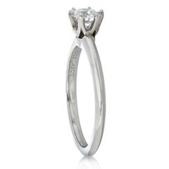 Tiffany & Co. 0.45 Carat Round Diamond Solitaire Engagement Ring in Platinum