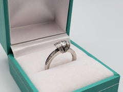 Tiffany & Co. 0.45 CT Diamond Ribbon Platinum Engagement Ring