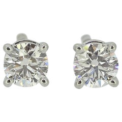 Tiffany & Co. 0.46 Carat Diamond Stud Earrings