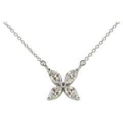 Tiffany & Co. 0.46 Carat Diamond Victoria Pendant Necklace