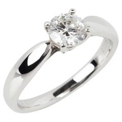Tiffany 
Co 0.46ct Brilliant Cut Diamond Platinum Harmony Ring