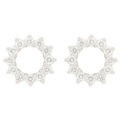 Tiffany & Co. 0.46ct Diamond Open Hoop Earrings