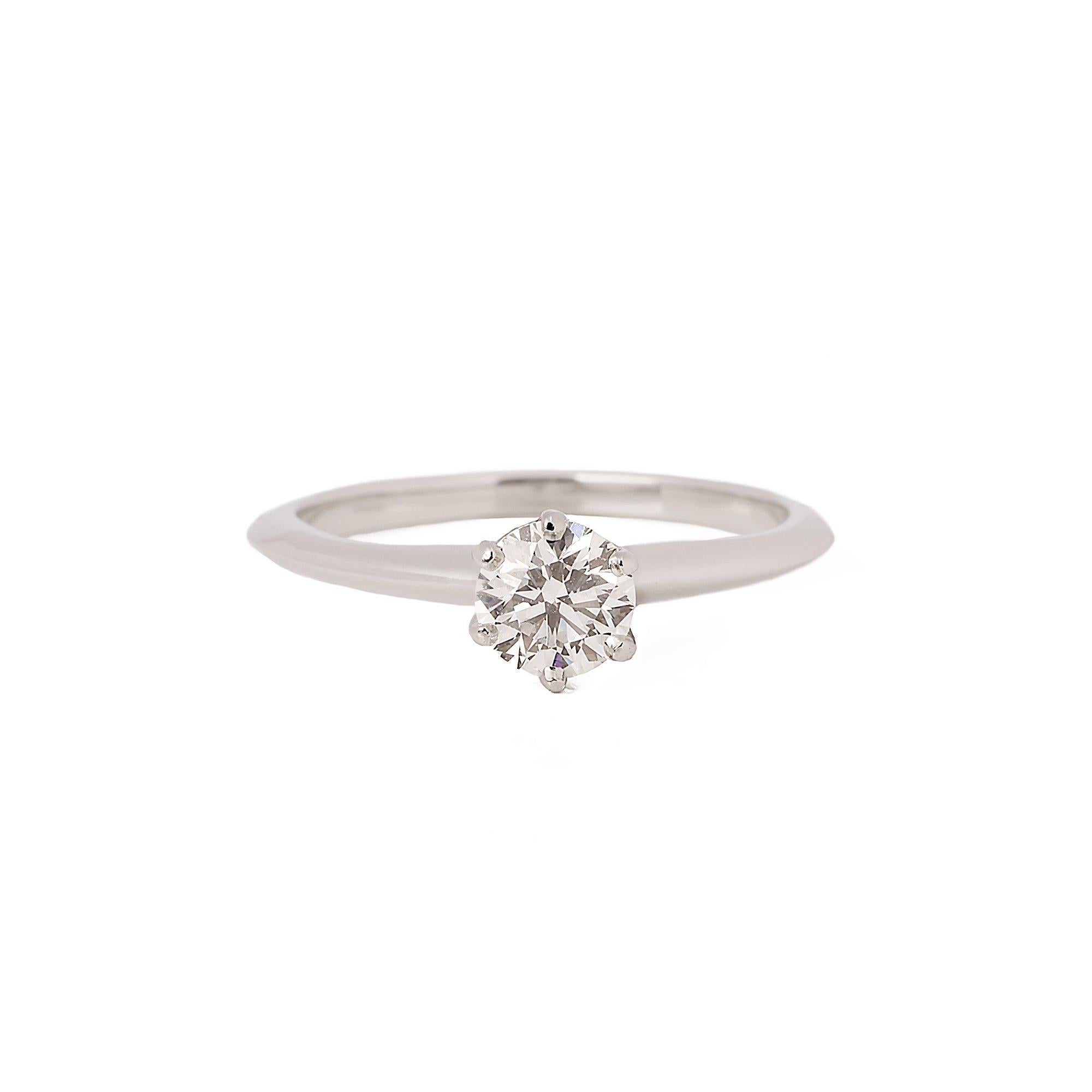 Contemporain Tiffany & Co. Bague solitaire en diamant de 0,48 carat  en vente