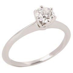 Tiffany & Co. Bague solitaire en diamant de 0,48 carat 