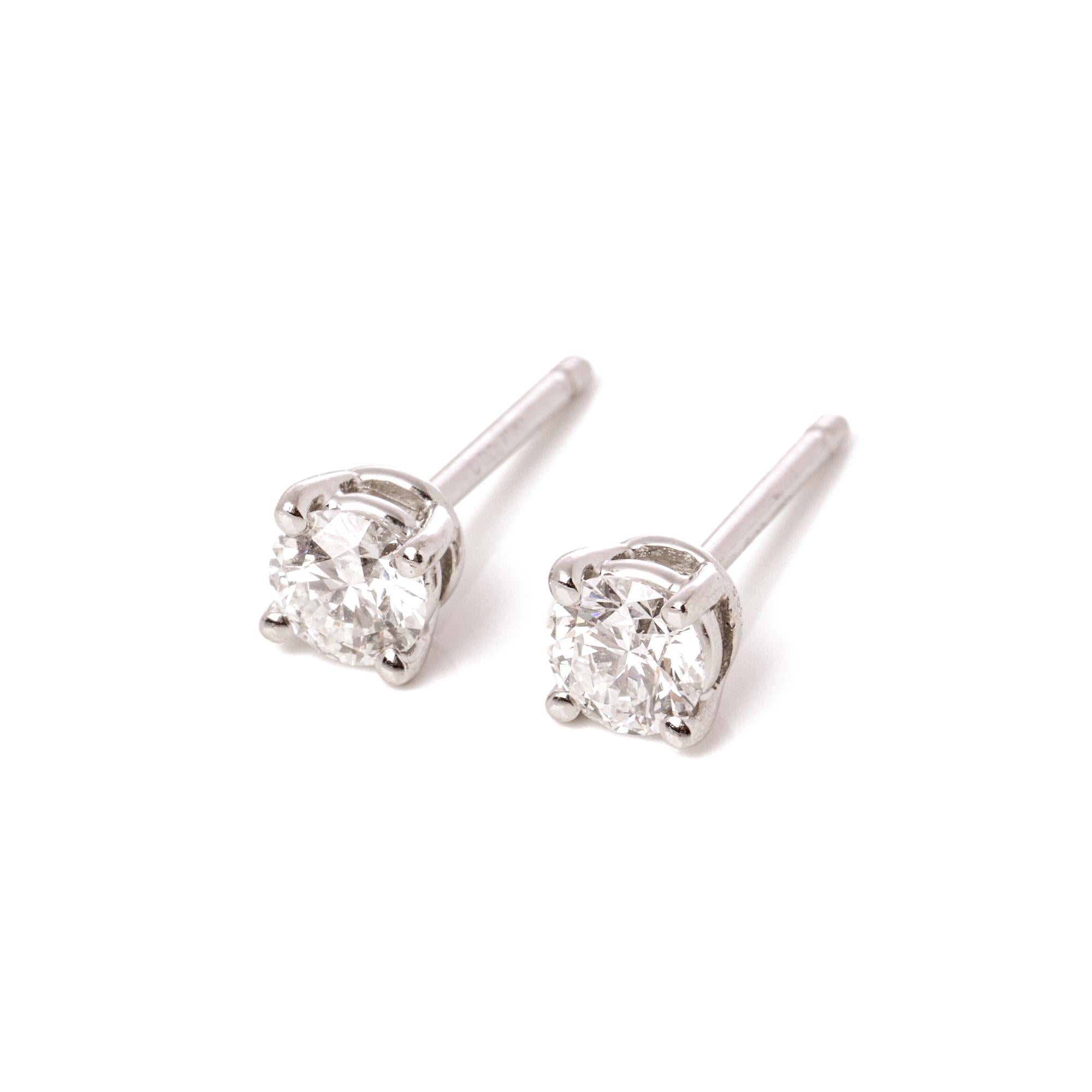 tiffany diamond earings