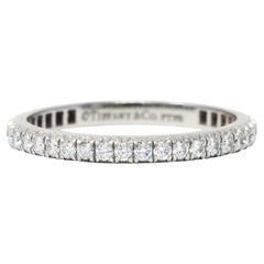 Tiffany & Co. 0.50 Carat Diamond Platinum Eternity Band Ring