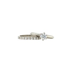 Used Tiffany & Co 0.50 Carat Platinum Engagement Rings 