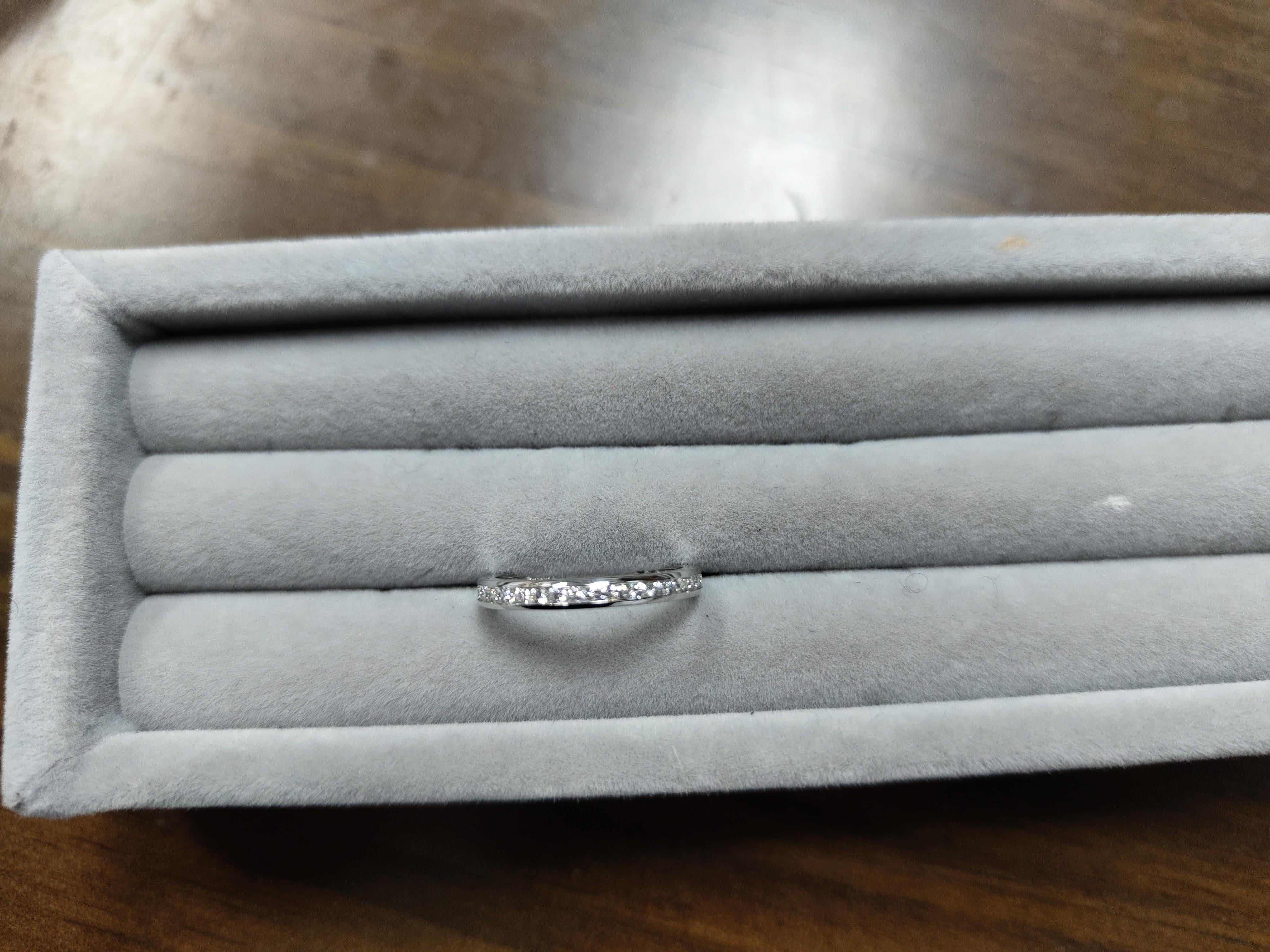 Contemporary Tiffany & Co. 0.50 Carats Platinum Eternity Band Ring For Sale