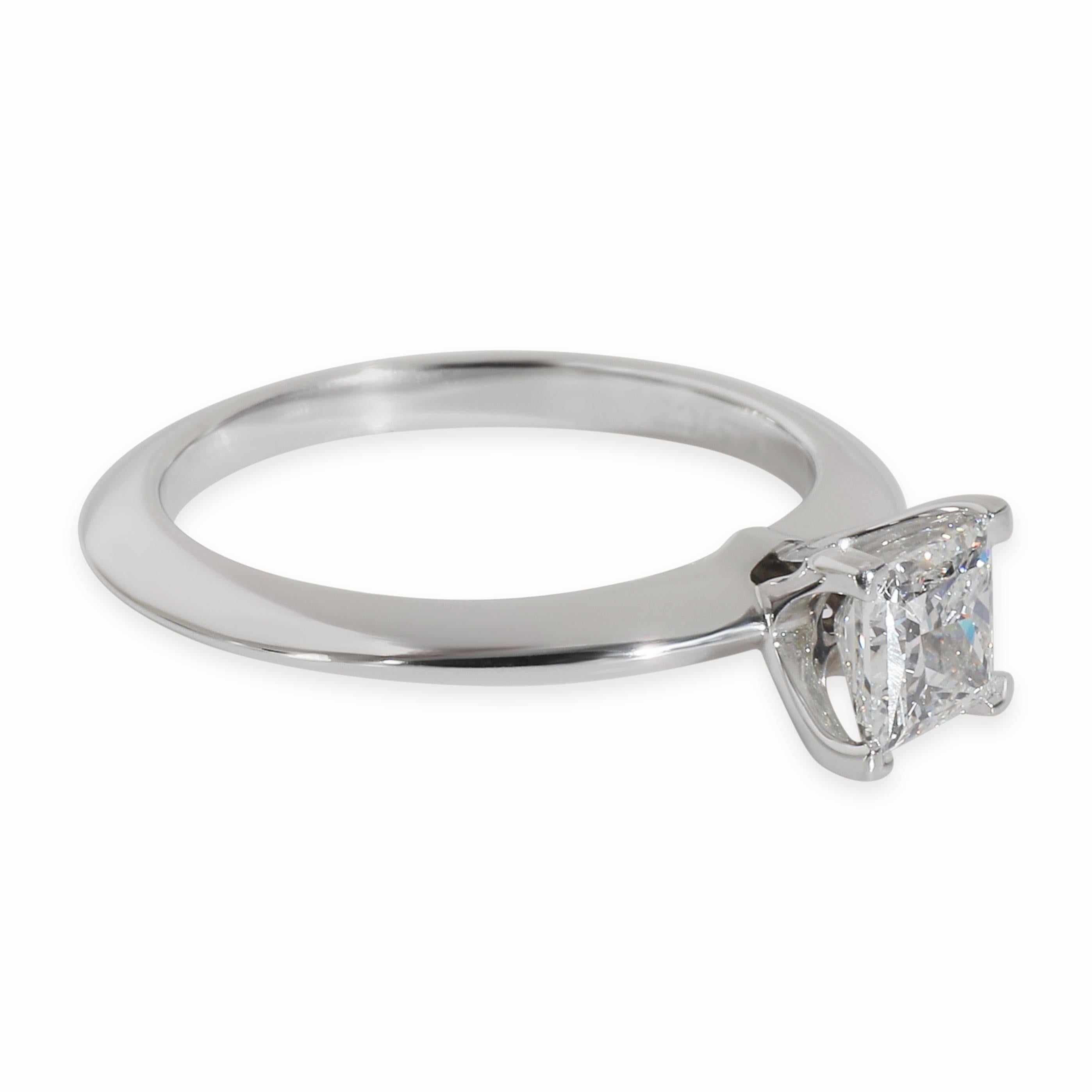 Bague de fiançailles Tiffany & Co. 0.51 ct Princesse Diamant Pour femmes en vente