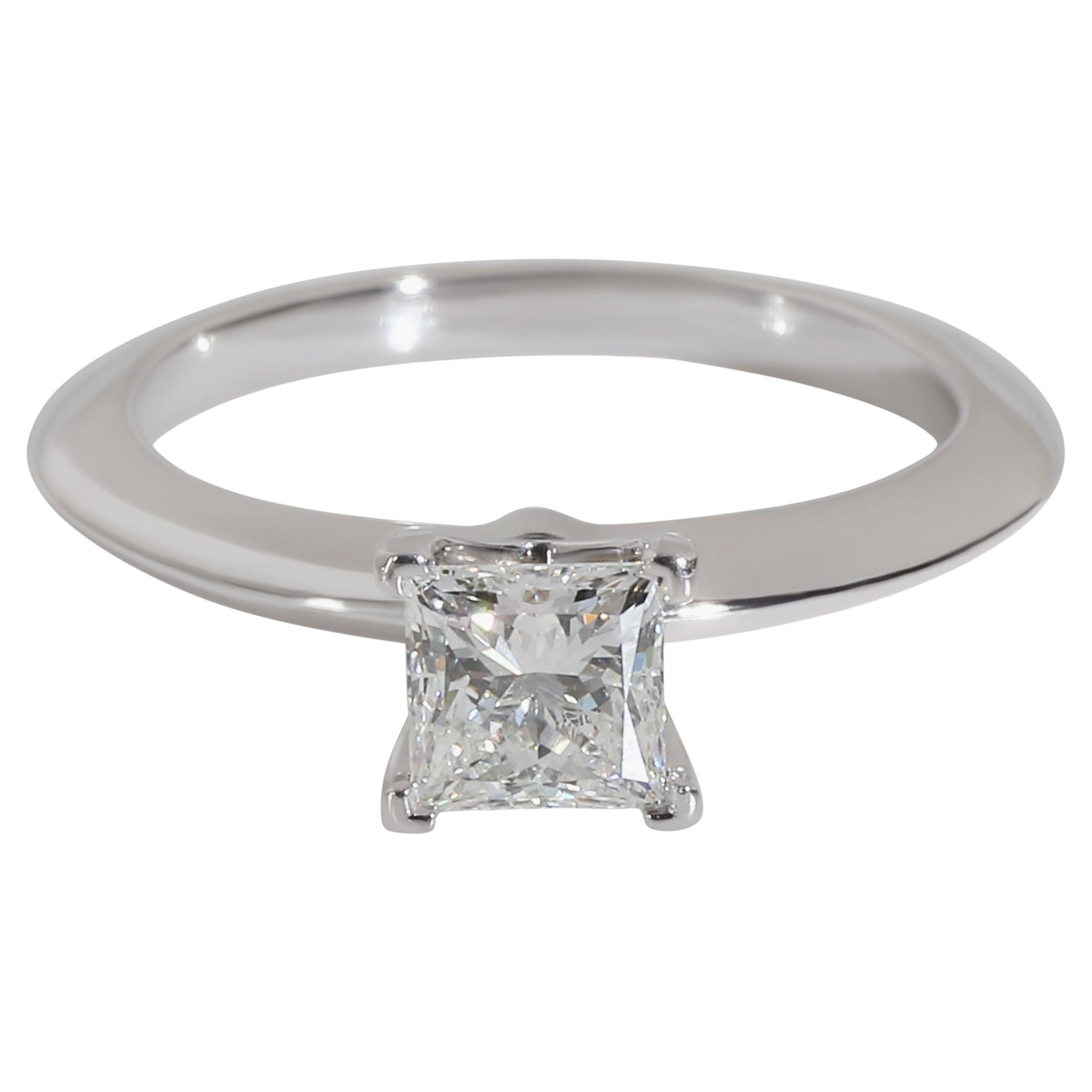 Bague de fiançailles Tiffany 
Co. 0.51 ct Princesse Diamant