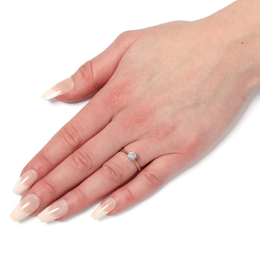 Women's Tiffany & Co. 0.53ct Diamond Solitaire Ring For Sale