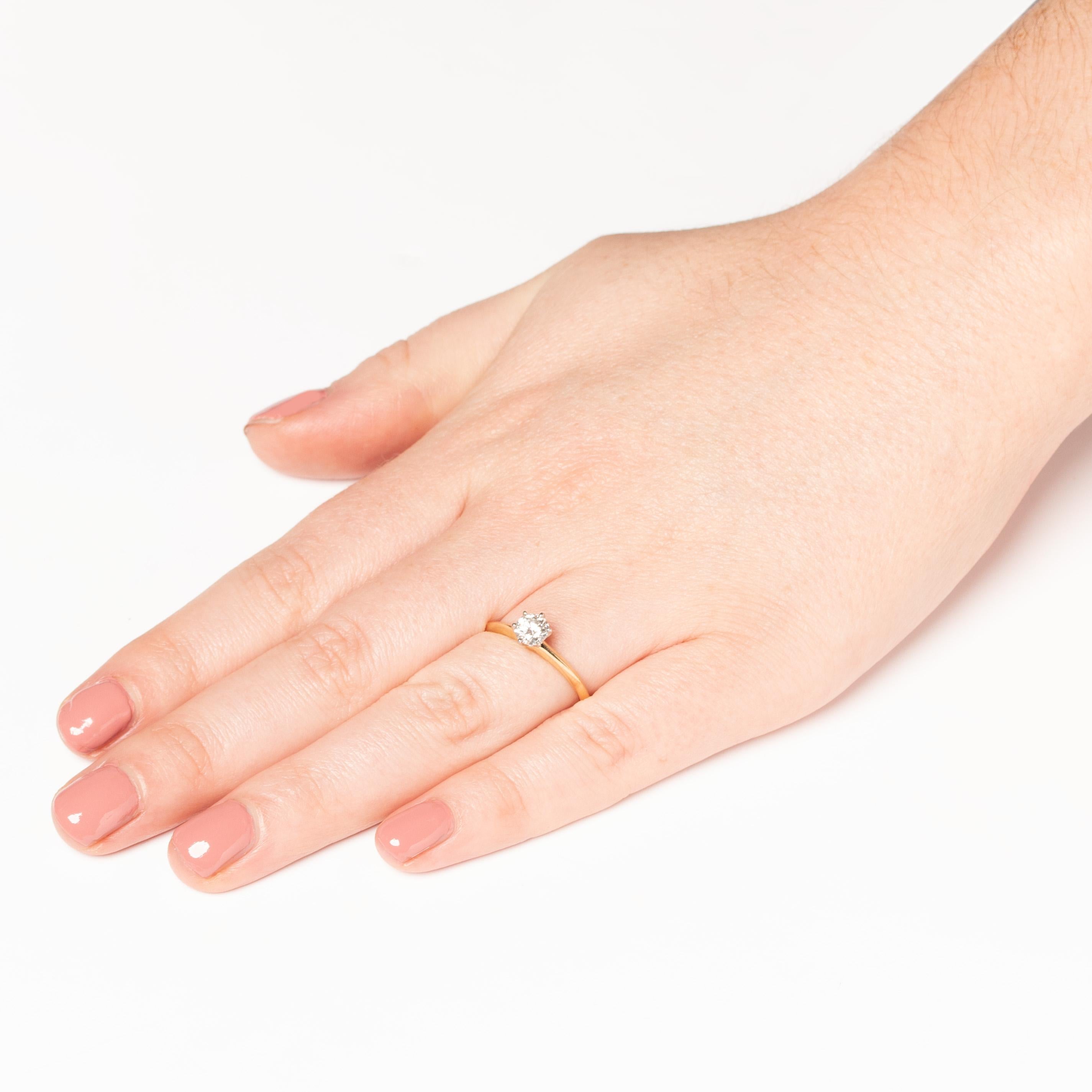 Tiffany & Co. 0.53 Karat Diamant Solitär-Ring im Zustand „Gut“ im Angebot in London, GB