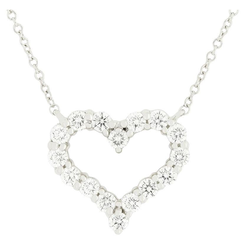 Tiffany & Co. 0.54ct Diamond Heart Pendant
