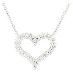 Tiffany & Co. 0.54ct Diamond Heart Pendant