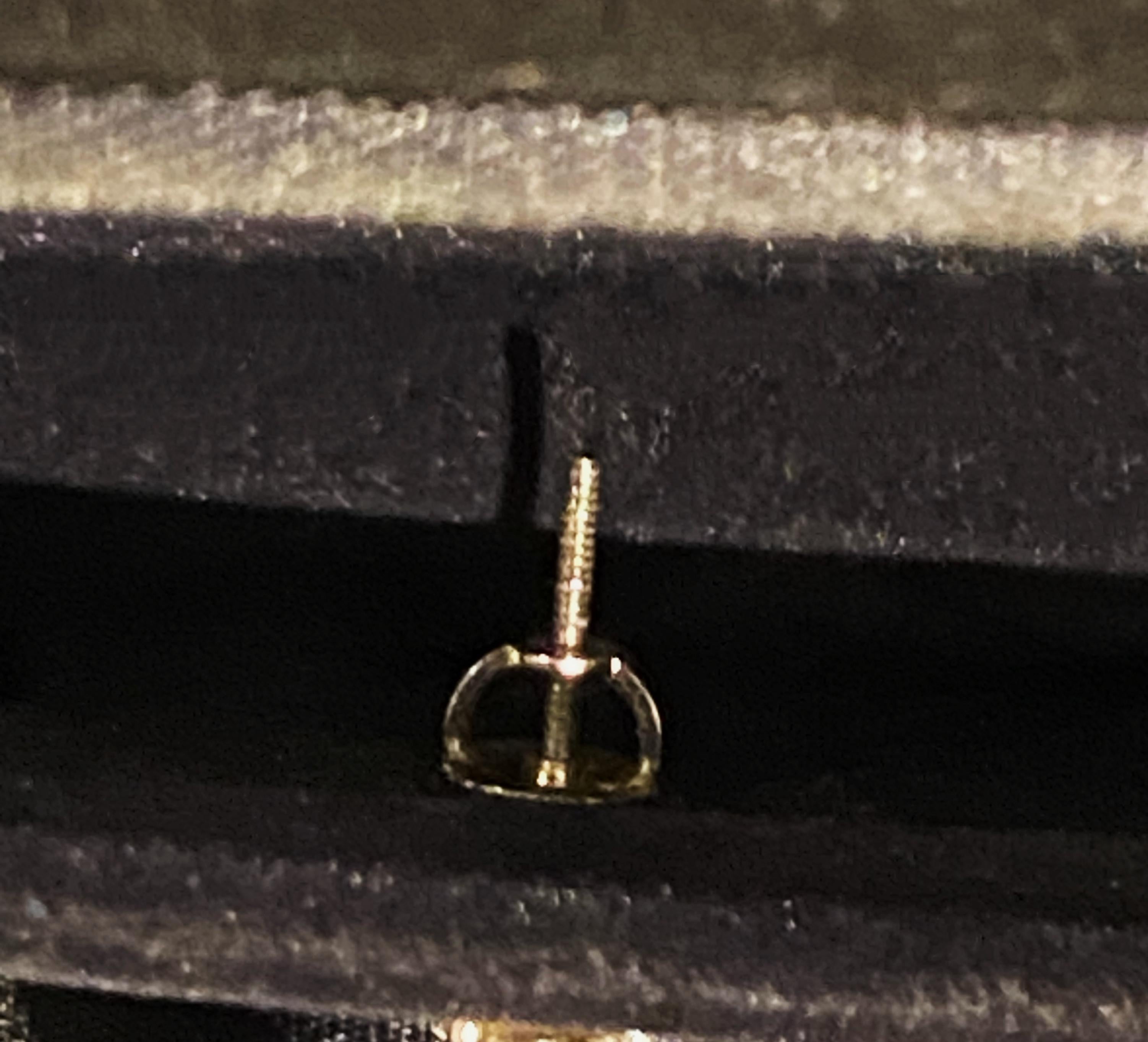Tiffany & Co 0.54ct Diamond Single Stud Earring in 950 Platinum. Box + Papers. For Sale 1