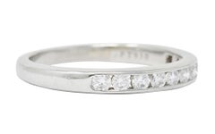 Tiffany & Co. 0.55 Carat Diamond Platinum Anniversary Channel Band Ring