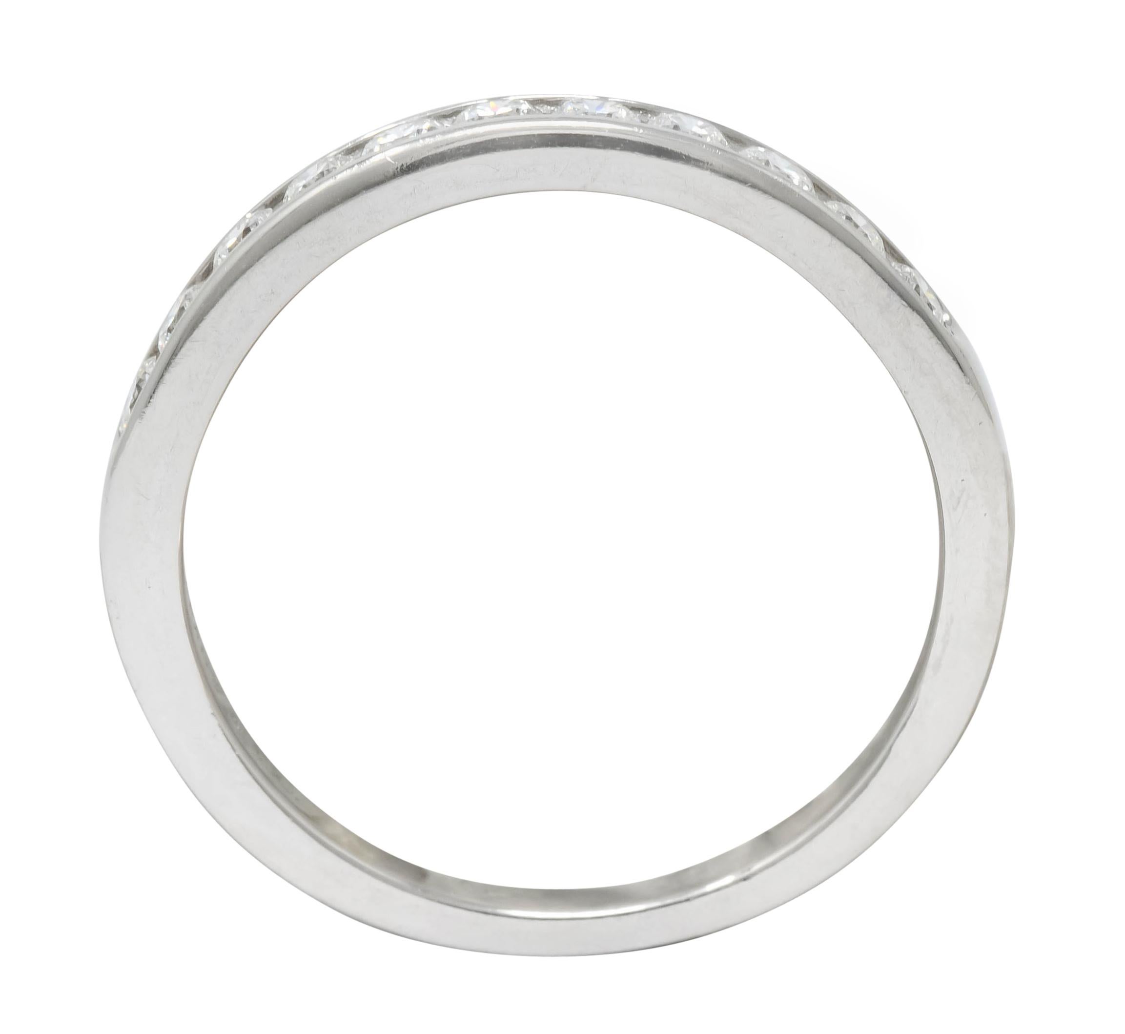 Tiffany & Co. 0.55 Carat Diamond Platinum Anniversary Channel Band Ring 3
