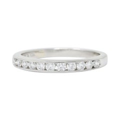Tiffany & Co. 0.55 Carat Diamond Platinum Anniversary Channel Band Ring