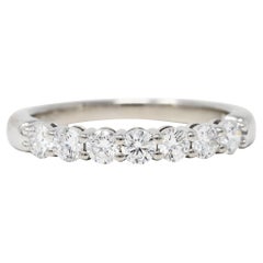 Tiffany & Co. 0.55 Carat Diamond Platinum Wedding Band Ring