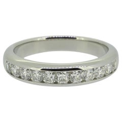 Tiffany & Co. 0.55 Carat Lucida Diamond Half-Eternity Ring Tiffany & Co. 0.55 Carat Lucida Diamond Half-Eternity Ring