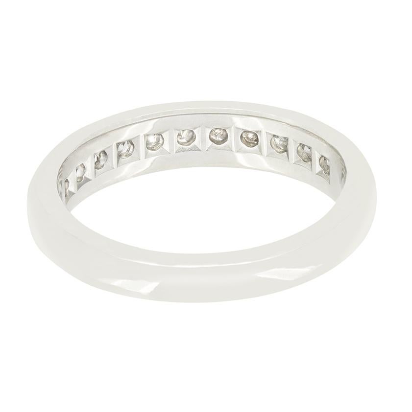 Tiffany & Co. 0,55ct Diamant 'Lucida' halber Ewigkeitsring im Zustand „Gut“ im Angebot in London, GB