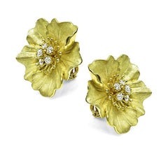 Tiffany & Co 0.60ct Diamond Flower Earrings