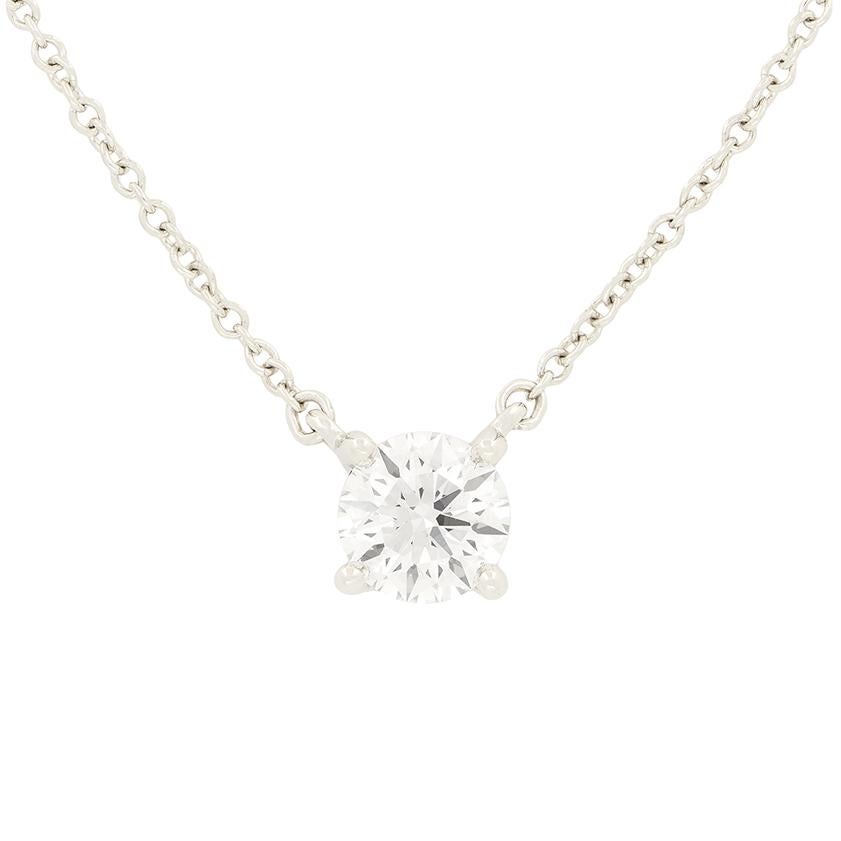 Ciondolo con diamante da 0,62 carati di Tiffany & Co. In condizioni buone in vendita a London, GB