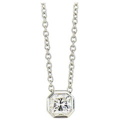 Tiffany & Co 0.63 ct. G, VS1 Lucida Diamond Platinum Necklace