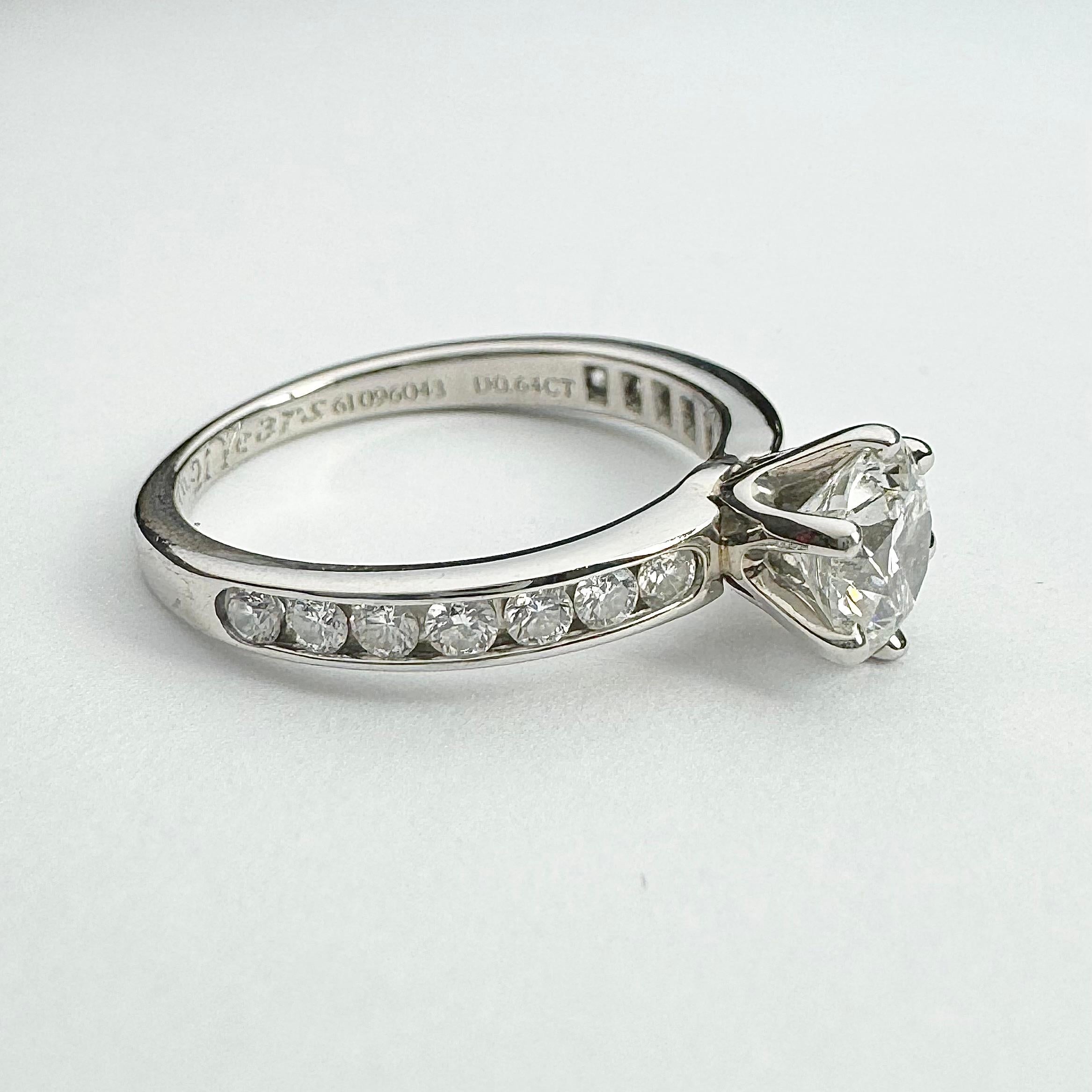 Tiffany & Co. Bague à diamant de 0,64ct en vente 1