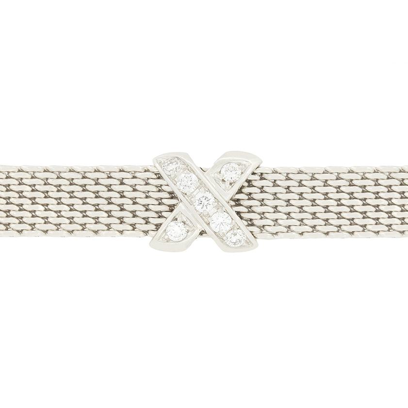 Taglio rotondo Bracciale Tiffany & Co. 0.67ct Diamond Signature in vendita