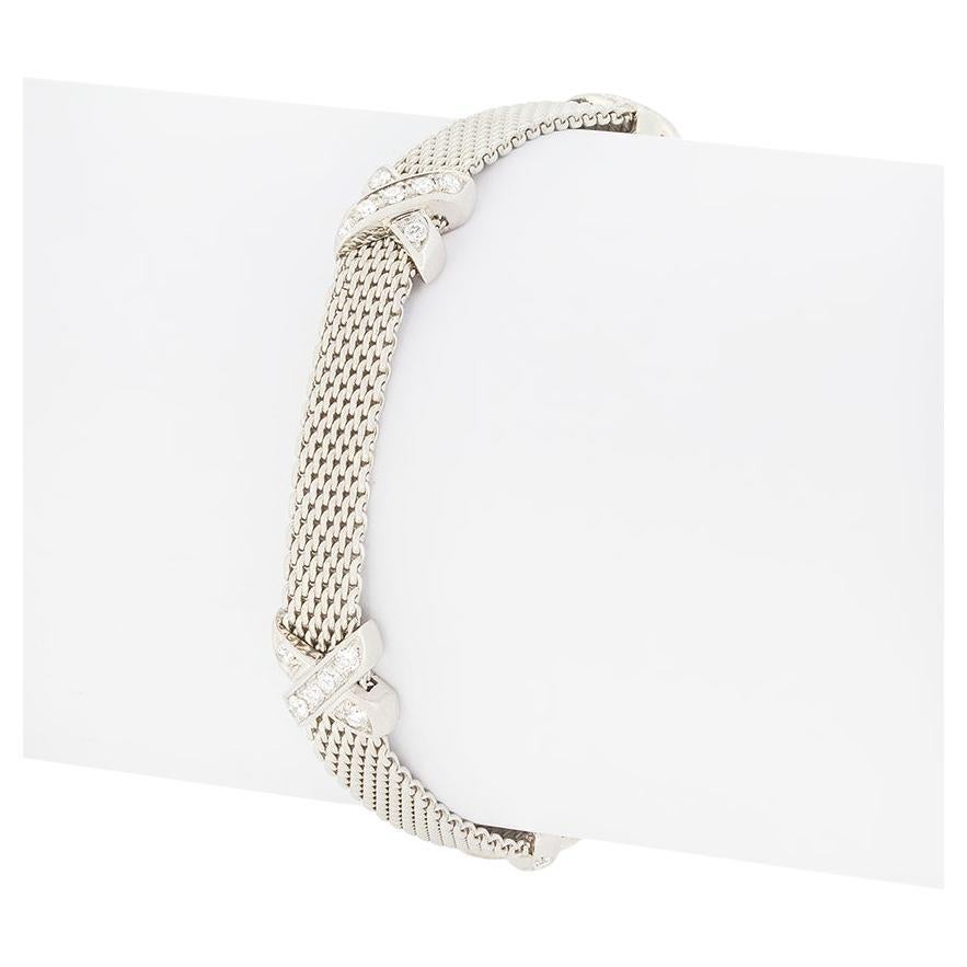 Bracciale Tiffany 
Co. 0.67ct Diamond Signature in vendita