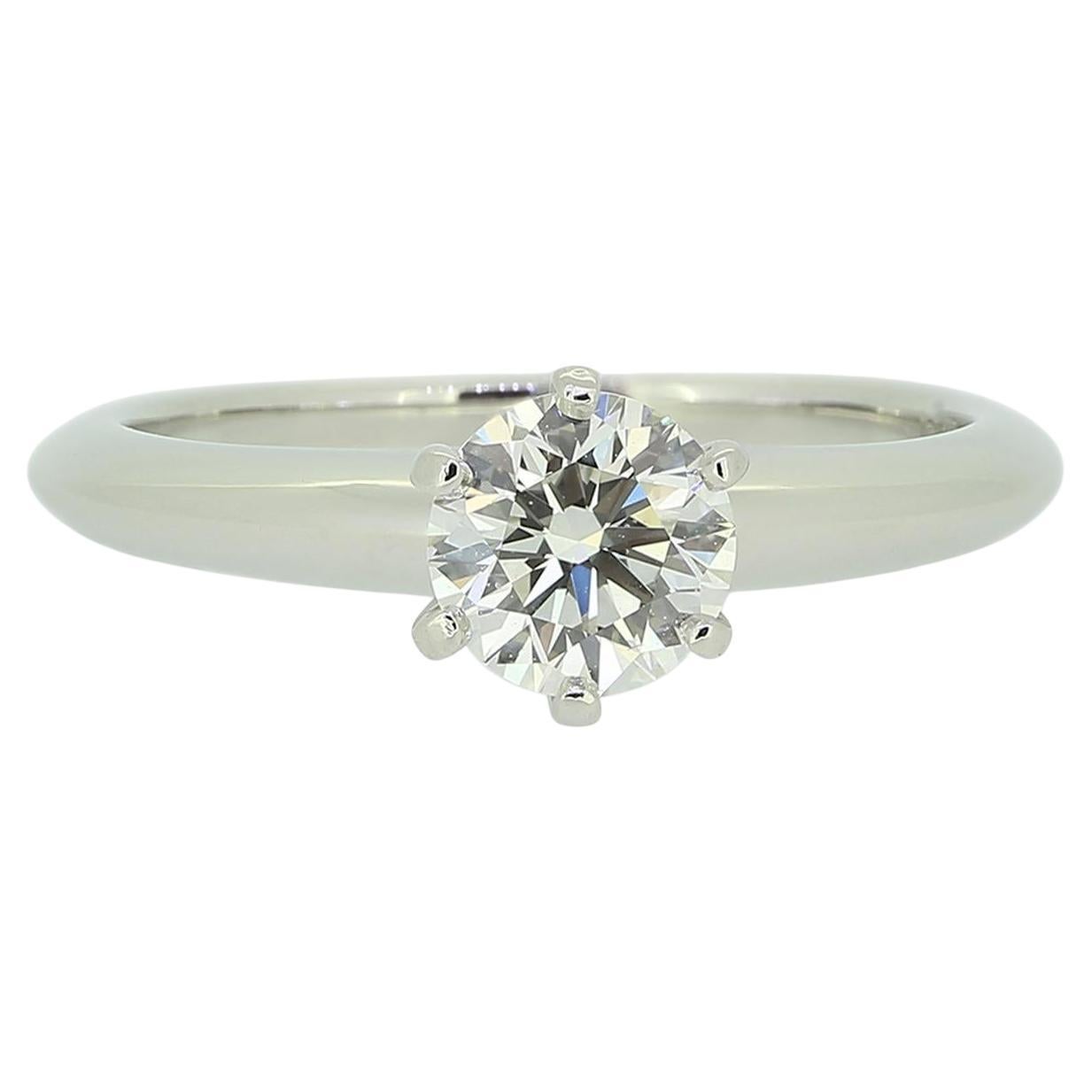 Tiffany & Co. 0.74 Carat Diamond Engagement Ring
