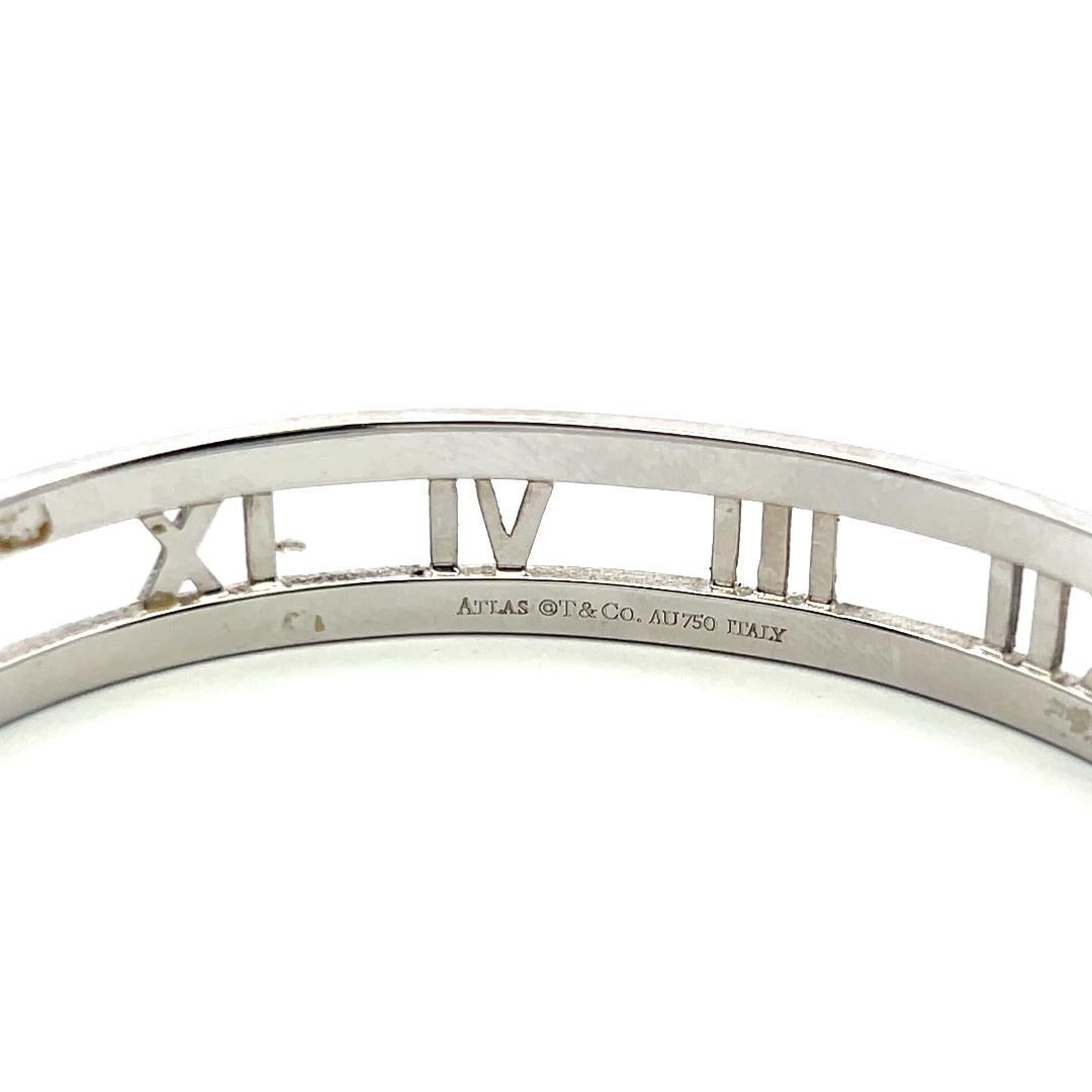 Tiffany & Co. 0,74 Karat runder Diamant 18 Karat Weißgold-Armreif im Angebot 5