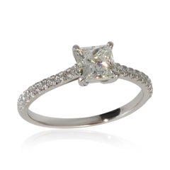 Tiffany & Co. 0.74 ct Princess Diamond Novo Engagement Ring