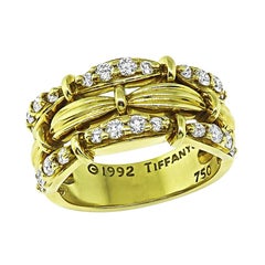 Tiffany & Co 0.75ct Diamond 18k Yellow Gold Ring