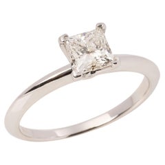 Tiffany & Co. 0.75ct Princess Cut Solitaire Ring