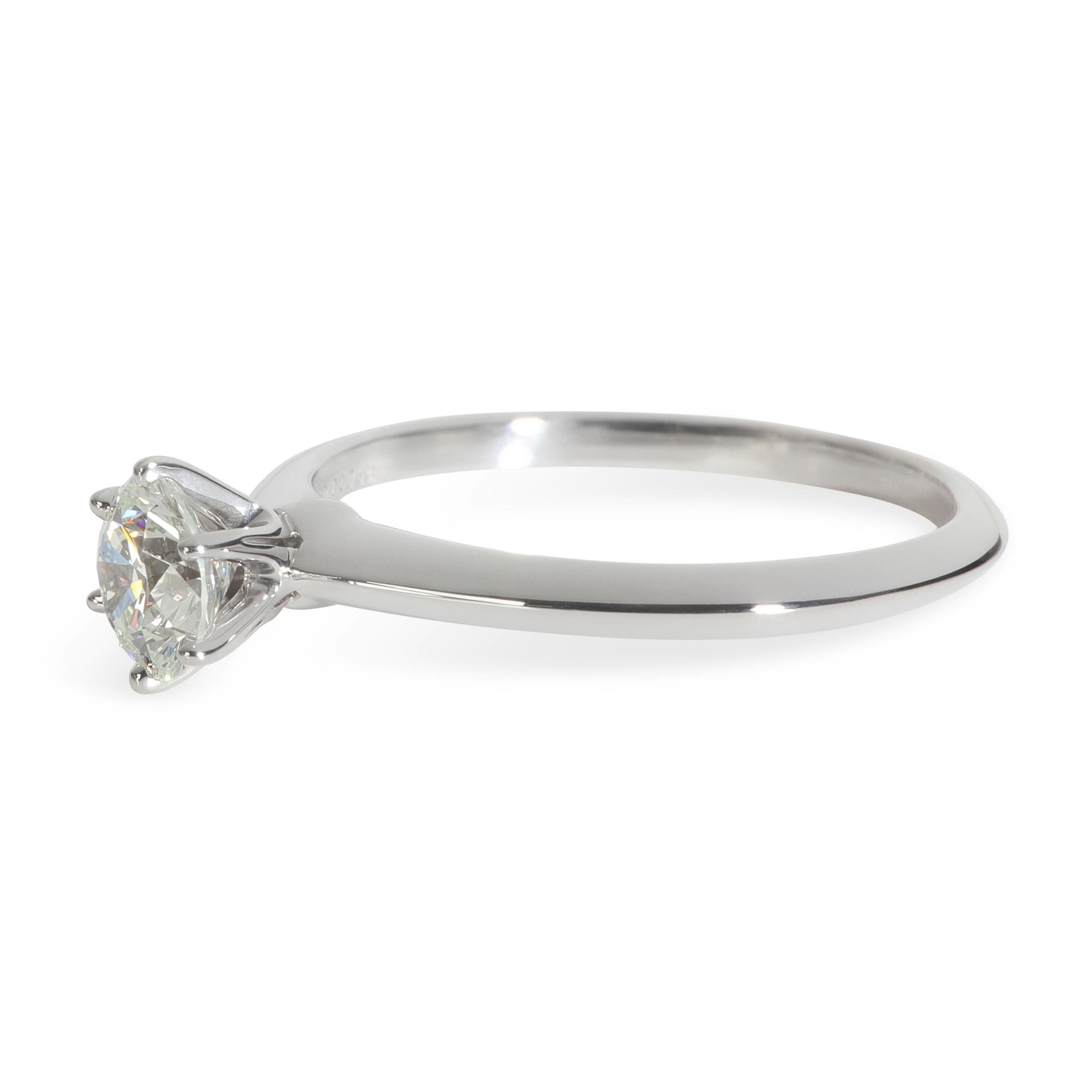 Tiffany & Co. Bague de fiançailles à diamants ronds et brillants de 0.76 ct Excellent état - En vente �à New York, NY