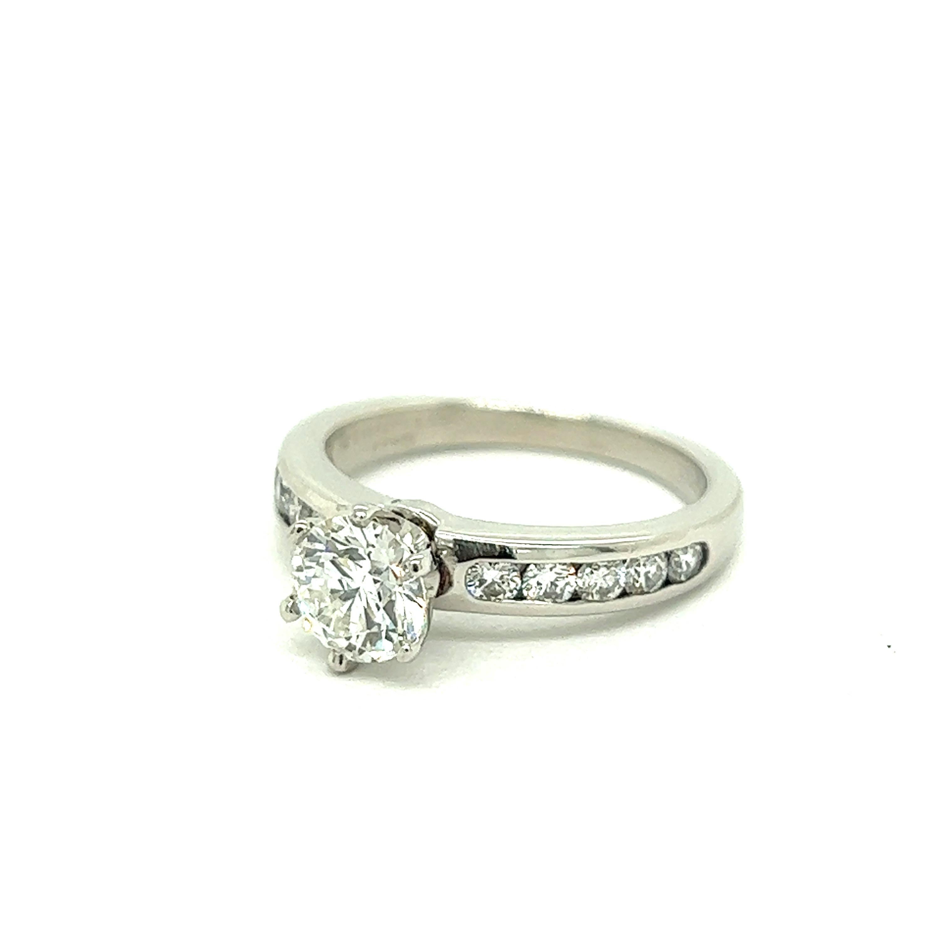 Tiffany & Co. 0.77 Carat Diamond Solitaire Engagement Ring For Sale 4