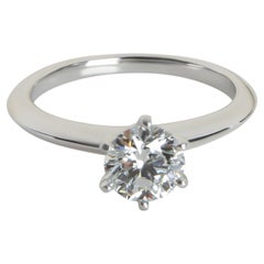 Tiffany & Co. 0.84 ct Round Brilliant Diamond Engagement Ring