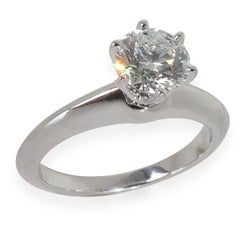 Tiffany & Co. 0.88 ct Round Brilliant Diamond Engagement Ring
