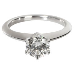 Tiffany & Co. 0.9 ct Round Brilliant Diamond Engagement Ring